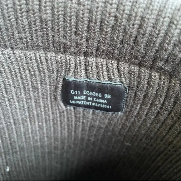 Cole Haan Black and Gray Lace Up Boots - Picture 9 of 9